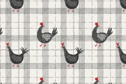 Hen House 4 Image Panel, 36-inches by 42-inches.