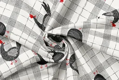 Hen House Roosters and Hens on Off White