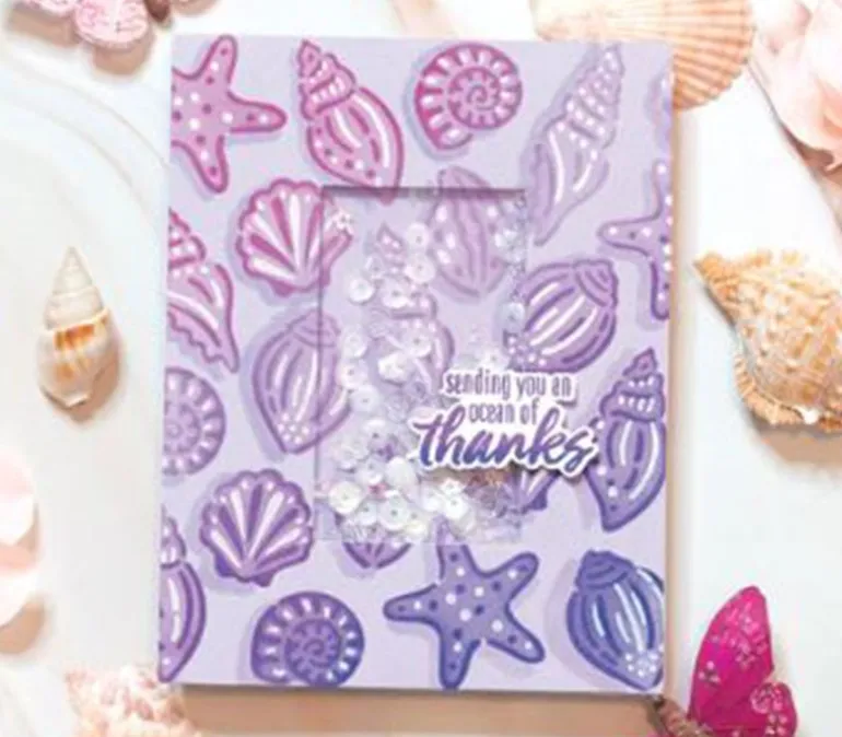 Hero Art Color Layering Stencils – Seashells
