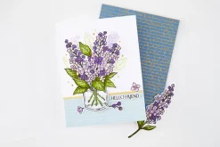 Hero Arts Birdsong Script Cling Stamp