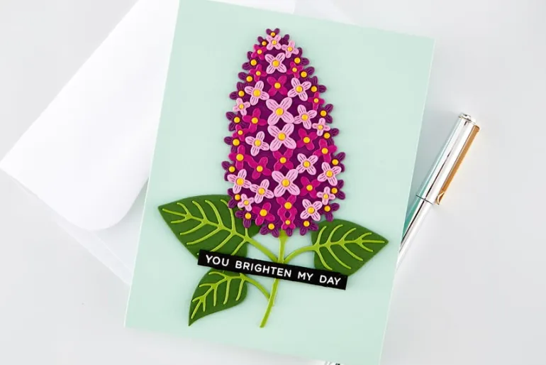Hero Arts Birdsong Script Cling Stamp