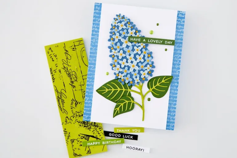 Hero Arts Birdsong Script Cling Stamp