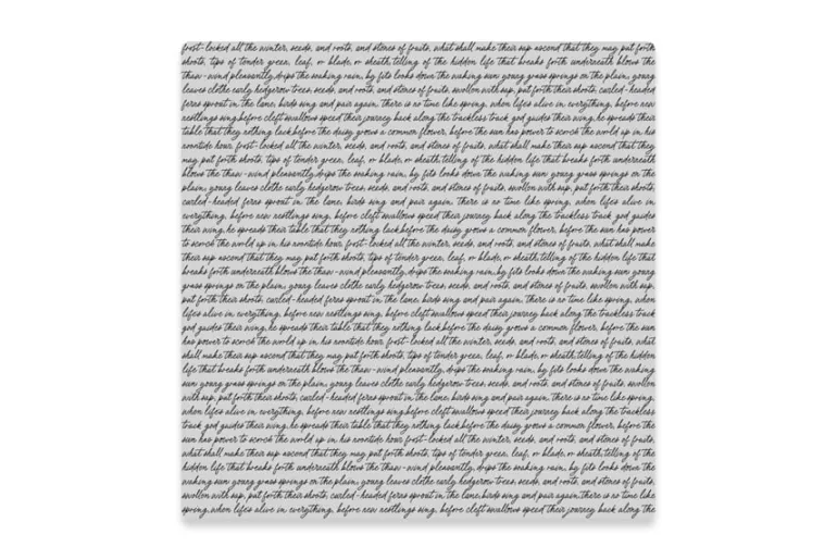Hero Arts Birdsong Script Cling Stamp