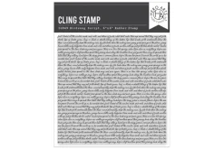 Hero Arts Birdsong Script Cling Stamp