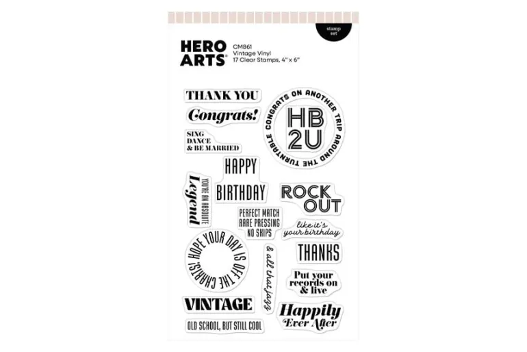 Hero Arts Drop the Needle Die Set