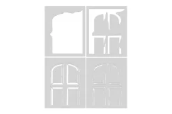 Hero Arts Front Door Layering Stencil Set