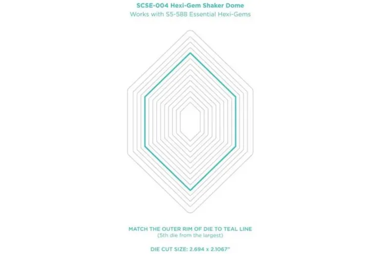 Hexi-Gem Shaker Dome – 6 Pack