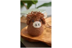 Highland Cow Grannysq Crochet Book #7922