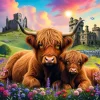 Highland Cows in the Countryside – 500 Piece Puzzle