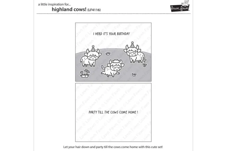 Highland Cows! Stamp Set
