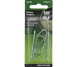 Hillman Picture Hanger – 100lb – Zinc – 2 Piece