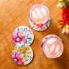Hippy Brights Coasters Diamond Painting Kit 4pc