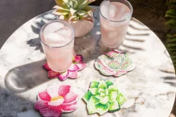 Hippy Brights Coasters Diamond Painting Kit 4pc