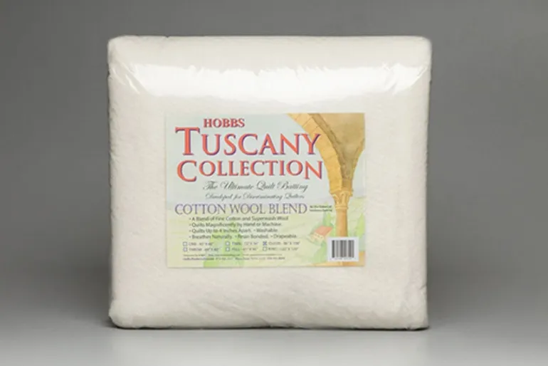 Hobbs Tuscany Batting – 100% Wool 120-inch x 120-inch