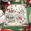 Holiday Cheer Northpole News on Poinsettia Red