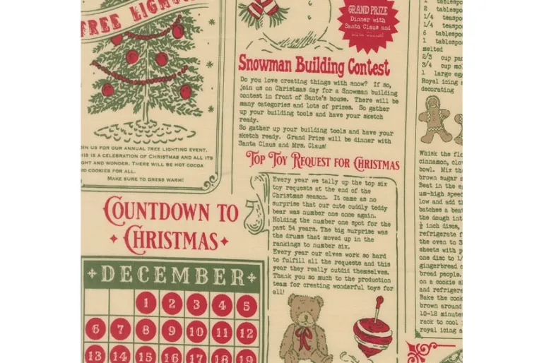 Holiday Cheer Peace & Joy Quilt Top Kit