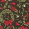 Holiday Cheer Vintage Poinsettia on Natural
