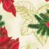 Holiday Flourish Forest Glen Dots on Crimson with Gold Metallic
