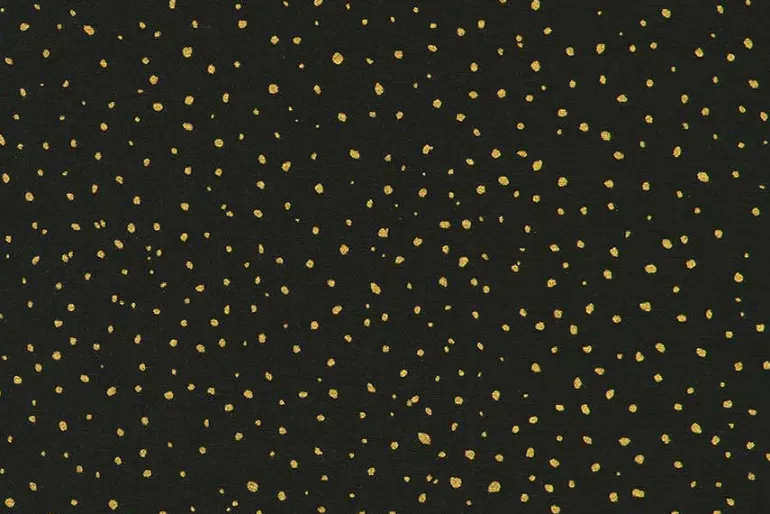 Holiday Flourish Forest Glen Pinecones Black w/ Gold Metallic