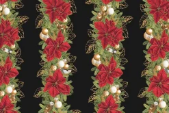 Holiday Flourish Forest Glen Poinsettia Cream w/ Metallic Gold