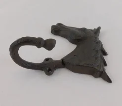 Horse Head Hook-Brown Rust Finish