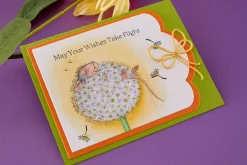 House-Mouse Dandelion Dreams Cling Rubber Stamp