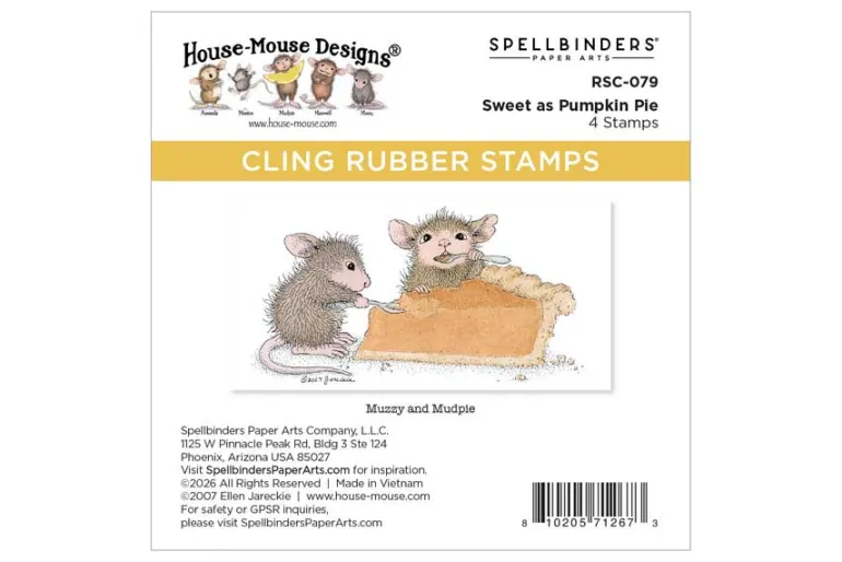 House-Mouse Holiday Dreams Cling Rubber Stamp Set