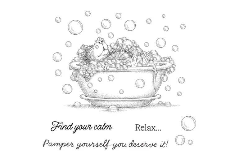 House- Mouse Party Parade Cling Rubber Stamp