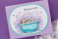 House-Mouse Spa Day Cling Rubber Stamp