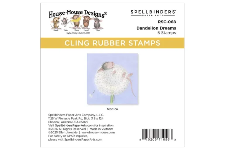 House-Mouse Spa Day Cling Rubber Stamp