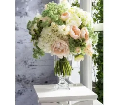 19″ Hydrangea Spray, Soft Pink