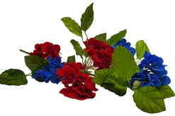 24″ Hydrangea Stem – Red, White & Blue