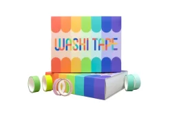 Ieebee Washi Tape Set – 40pc. – 15mm & 7.5mm Rainbow Colors