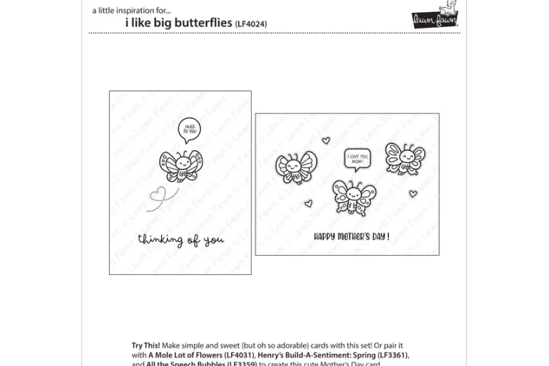I Like Big Butterflies Stamps