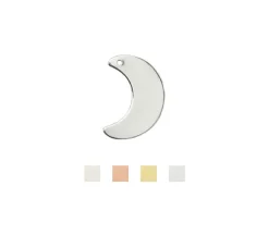 ImpressArt Crescent with Hole Stamping Blank – Aluminum