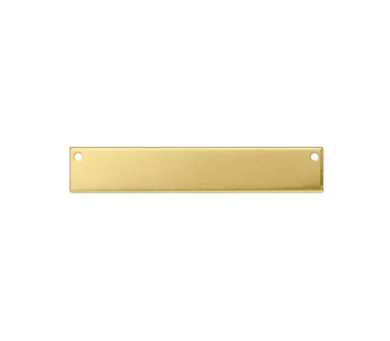 ImpressArt Rectangle with 2-Holes Stamping Blank (view finishes)