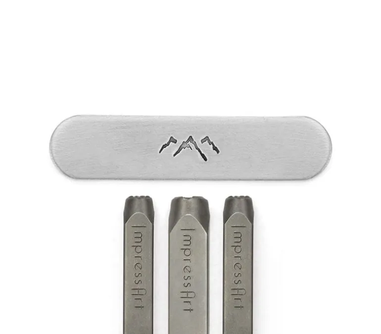 ImpressArt Signature Mountain Peaks Desgin Stamps Pack- 6.5mm to 9mm