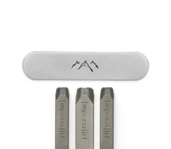 ImpressArt Signature Mountain Peaks Desgin Stamps Pack- 6.5mm to 9mm