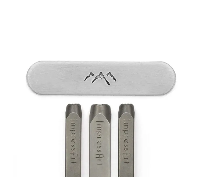 ImpressArt Signature Mountain Peaks Desgin Stamps Pack- 6.5mm to 9mm