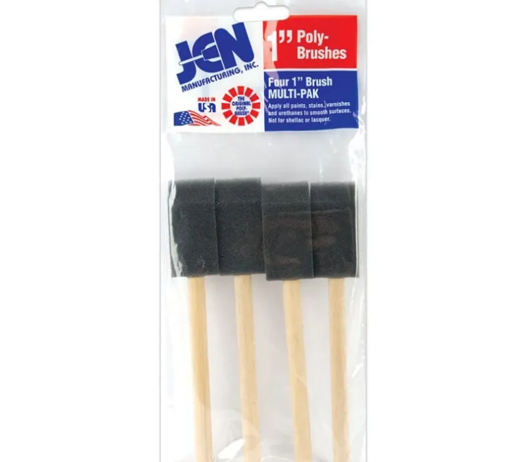 2 Inch Foam Sponge Brush Set – Disposable Craft Paint Brushes 3 Piece