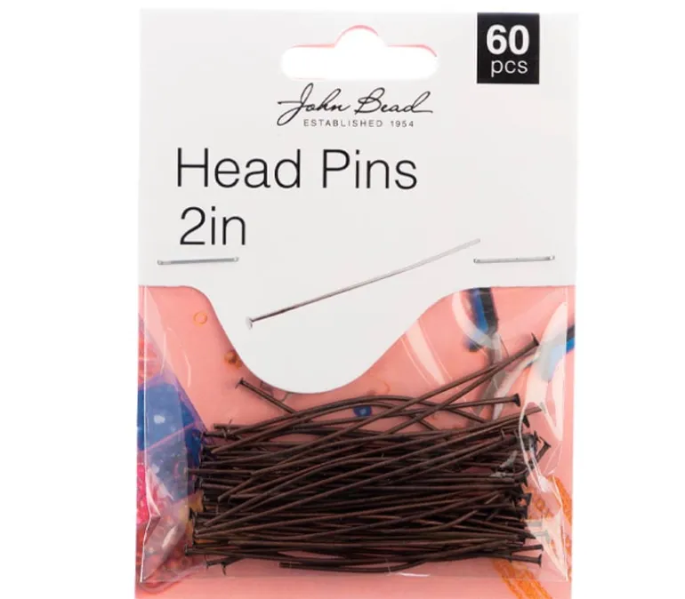 2-inch Head Pins 20GA – Antique Copper 60pcs