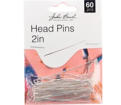 2-inch Head Pins 20GA – Antique Silver 60pcs