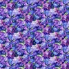 Infatuation Iris Floral Packed Irises on Dark Purple