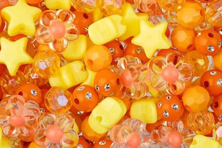 Iridescent Acrylic Bear Beads, 3 Count