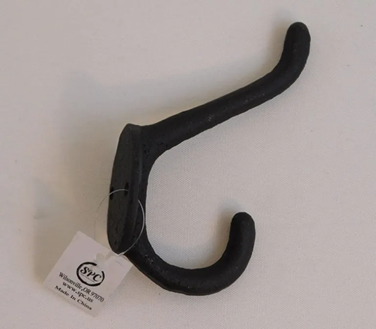 Iron Double Hook – Black