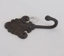 Iron Fan Hook with Brown Rust Finish