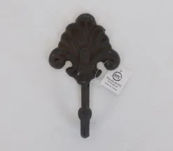 Iron Fan Hook with Brown Rust Finish