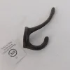 Iron Finish Double Hook – Brown