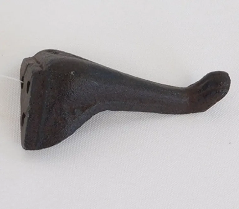 Iron Mini Furniture Leg in Brown Rust Finish – Small