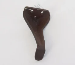 Iron Mini Furniture Leg in Brown Rust Finish – Small